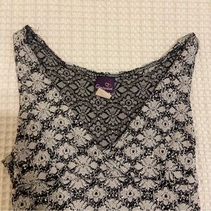 Black and White Lace Top